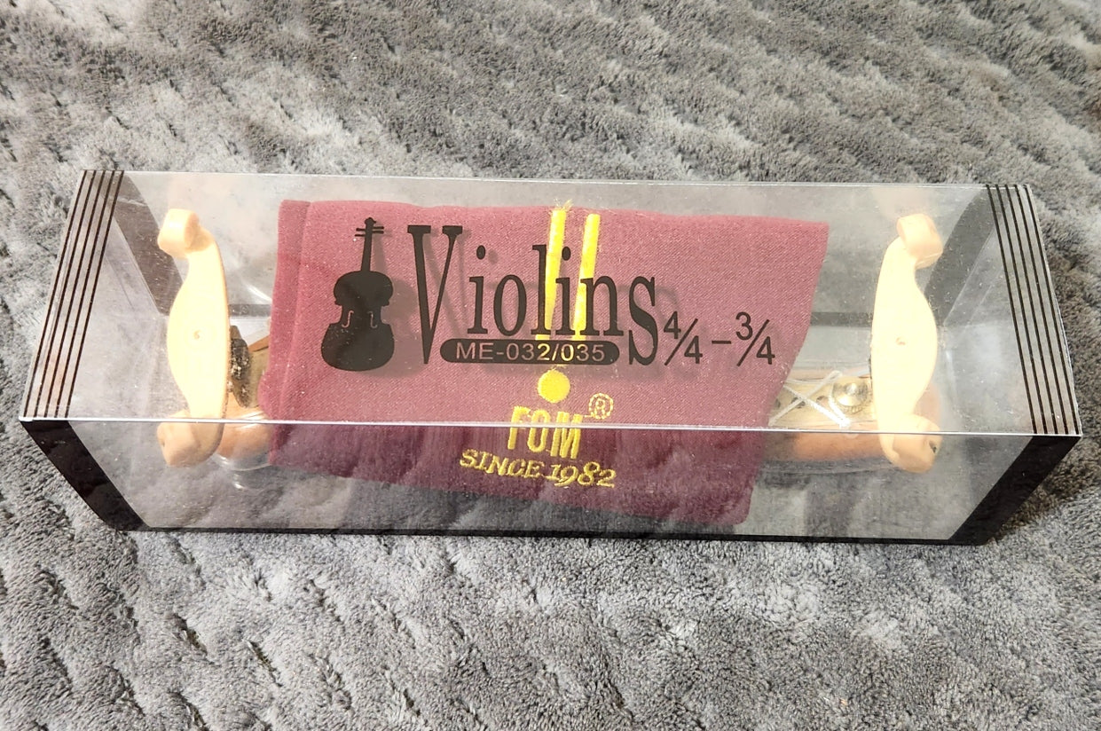 Wooden Violin Shoulder Rest with Silicone Cover