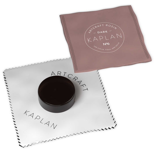 D'Addario Kaplan Artcraft Rosin Dark, Flannel Pouch, KACR6